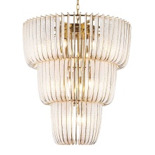 Golden 4285-17 TG - Ziva by Golden Lighting Shahi 17-light Chandelier in Titanium Gold